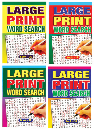 Wordsearch books a5 large - x,