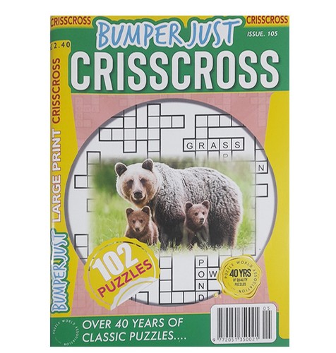 Bumper criscross puzzle book - puzzle,